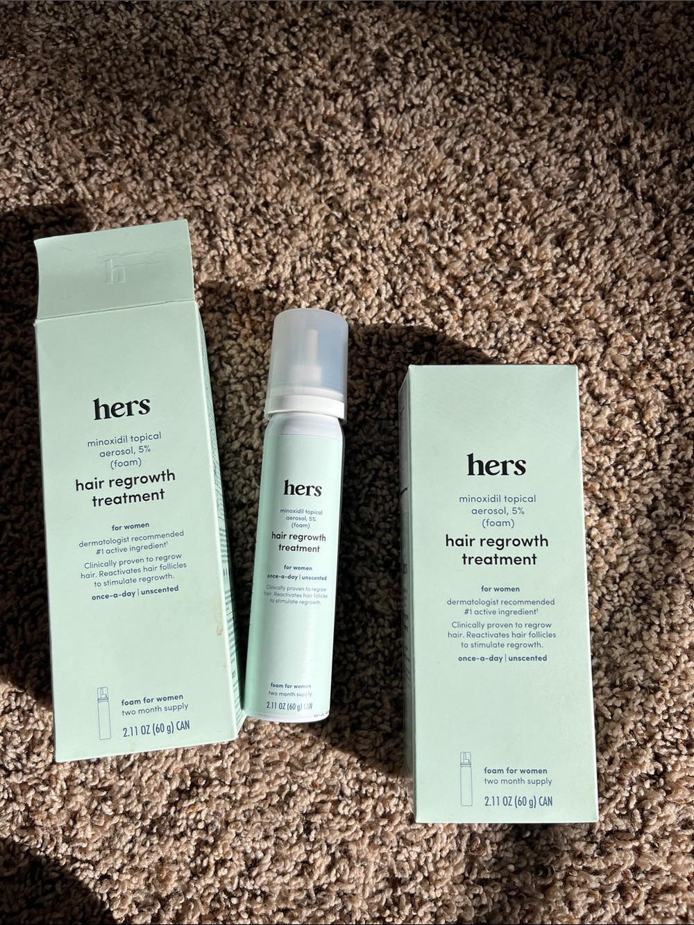 Hers Hair Regrowth Treatment Foam - New in box